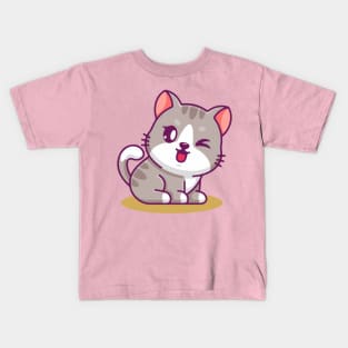 Baby cat desing Kids T-Shirt